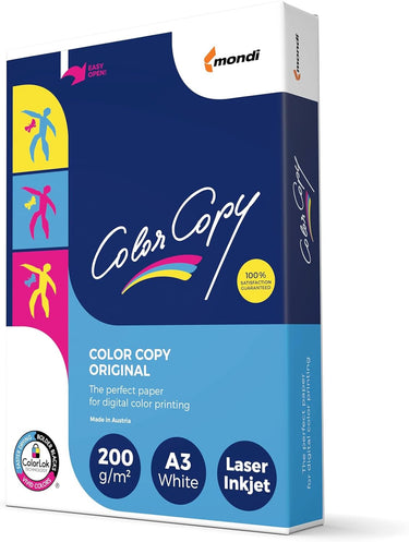 Color Copy 129795 - Pack de 250 hojas de papel multifunción A3, 200 gr